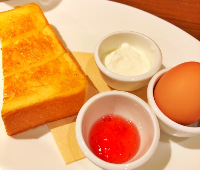 名古屋市天白区【倉屋珈琲店】モーニング　トーストとゆで卵が美味