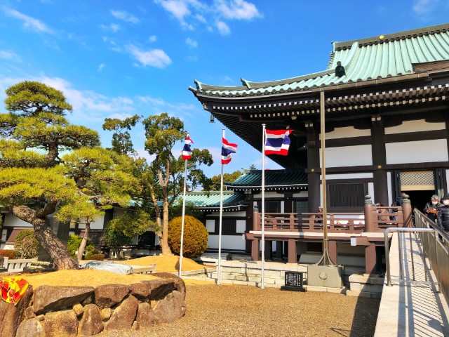 覚王山イベント【日泰寺縁日】タイ国旗