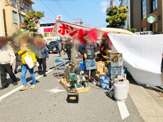 覚王山イベント【日泰寺縁日】ポン菓子