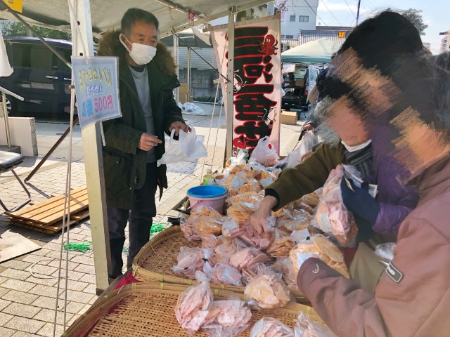 覚王山イベント【日泰寺縁日】エビせんべい２