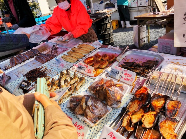 覚王山イベント【日泰寺縁日】焼き魚の数々