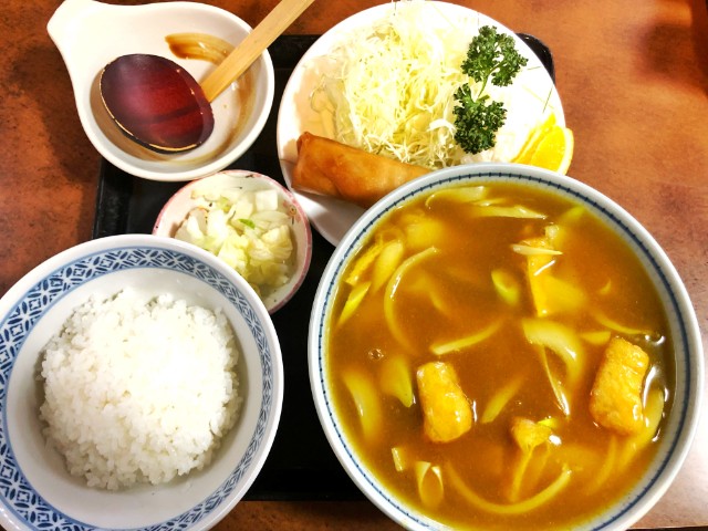 覚王山ランチ【玉屋】カレーうどん定食