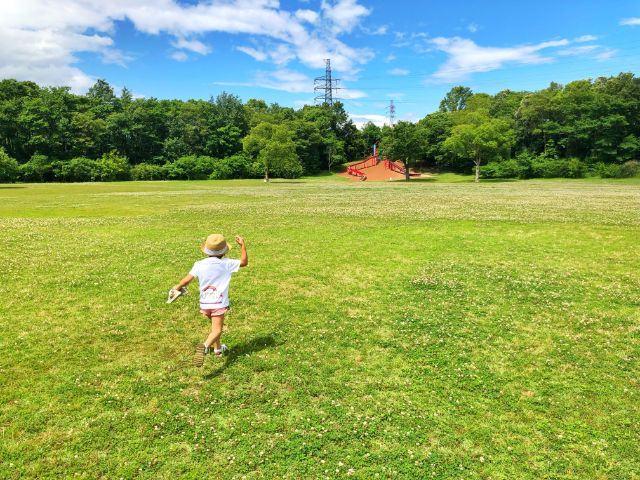 【戸田川緑地】右岸芝生広場